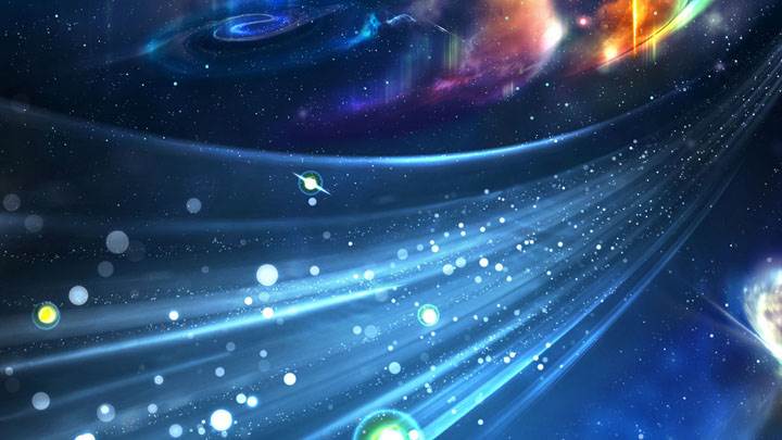A Galaxy Far-Far Way Blue Scene